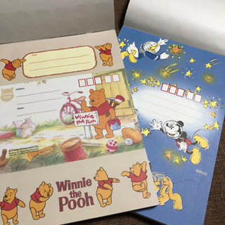 【中古】便箋と封筒が1枚に✉️（ディズニー）各種の画像