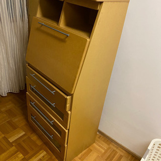 収納棚　作業台付き　