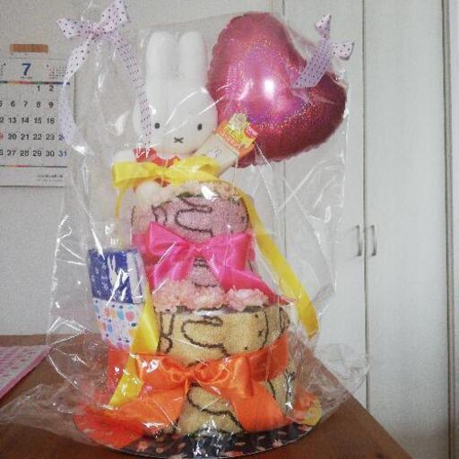 ミッフィー　オムツケーキ☆ハンドクリーム\u0026ポケットティッシュ付き