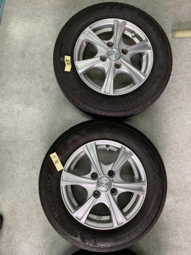 【受渡済】軽四用　アルミホイールとタイヤ4本＋ナット　値下げしました