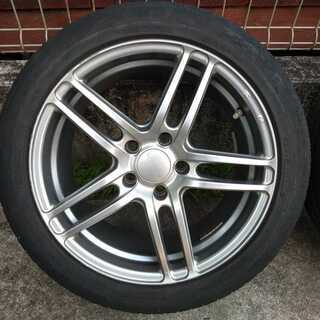 プロドライブ　Prodrive　gc-05k 114.3　8j 8.0j　inset45 +45　鍛造　軽量　rays レイズ　TOYO NANOENERGY 3PLUS　225/45r17　オーリスの画像