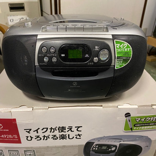 中古　CDラジカセ　マイク付き