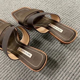 【7/3確約済み】【🇮🇹made inItaly🇮🇹ヒール👠が低めだから歩き🚶‍♂️やすい🧚‍♀️💕】靴 サンダル レディースの画像