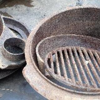 鉄の釜戸の画像