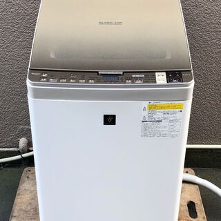 ㊾【6ヶ月保証付・税込み】美品 シャープ 8kg/4.5kg 洗濯乾燥機 ES-GX8A【PayPay使えます】