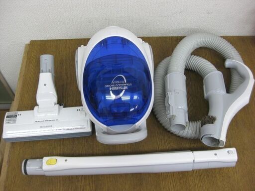 MITSUBISHI 三菱 掃除機 紙パック式 TC-F520JP-A 2009年製 ブルー 紙パック無