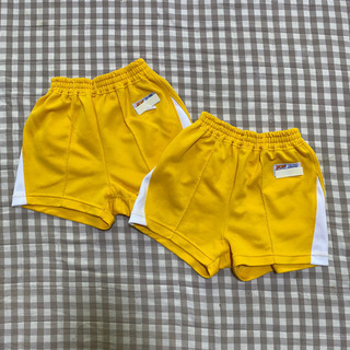 幼稚園 保育園 体操服 ズボン 130 2枚セット 男児 ① 黄色