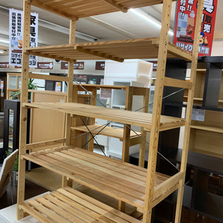木製ラック【店頭取引限定】【中古品】早い者勝ち！!🚛足立区近郊配...