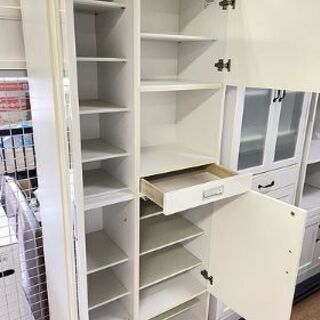 【リサイクルスターズ城西】新入荷！ ミラー付き　くつ棚　ホワイトの画像