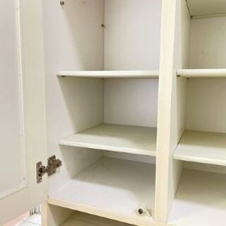 【リサイクルスターズ城西】新入荷！ ミラー付き　くつ棚　ホワイトの画像