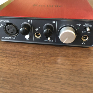 オーディオI/F scarlett solo