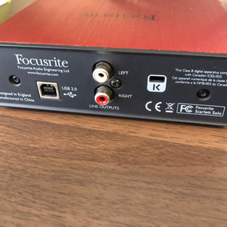 オーディオI/F scarlett soloの画像