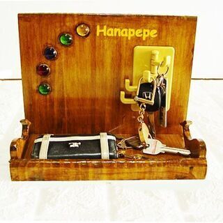 オリジナル・ハンドメイド・キードロップ＆トレイ(イエローとブルーの2色あります）の画像