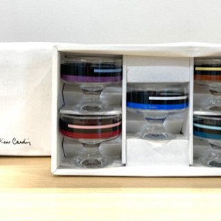 【中古品】ピエールカルダン　アイスクリームセット　5客セット