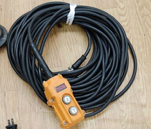 RYOBI 電動ウィンチ WIM-125 最大吊揚荷重 130kg AC100V 50/60Hz 電動 通電確認済み リョービ  札幌市 清田区 平岡