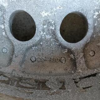 深リム 8j オフセット －33 15インチ のアルミホイール2本セットの画像