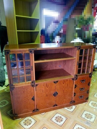 アンティーク/昭和レトロ 茶箪笥 水屋箪笥 古民具 骨董 和モダン 昭和レトロ ビンテージ