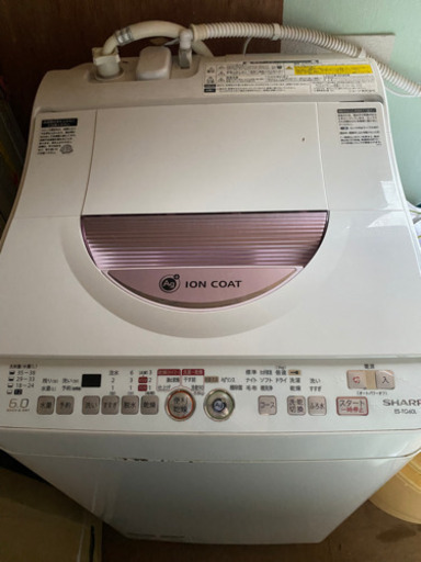 洗濯機　乾燥機能付き　SHARP