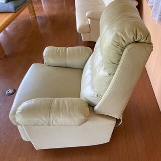 大塚家具 アメリカ製 高級 本革ソファー 定価29万 の画像