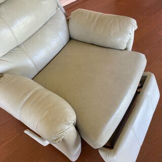 大塚家具 アメリカ製 高級 本革ソファー 定価29万 の画像