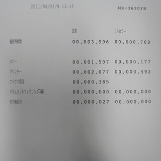 複合機 SHARP MX-3630 中古の画像