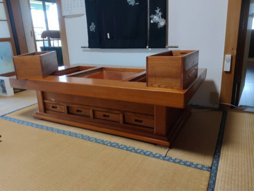 囲炉裏　和風　ほぼ未使用　机