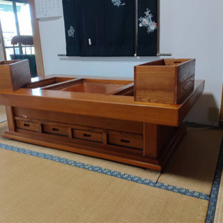 囲炉裏 和風 ほぼ未使用 机