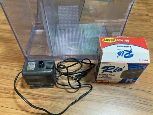 60cm オーバーフロー水槽　濾過槽　プロテインスキマー　海道達磨　揚水ポンプ　Rio+1400　フルセット
