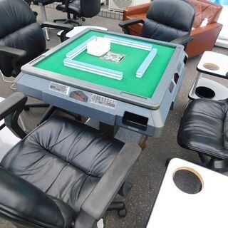 完動品 全自動麻雀卓 雀豪DOME テンリーダー 専用イス、テー...