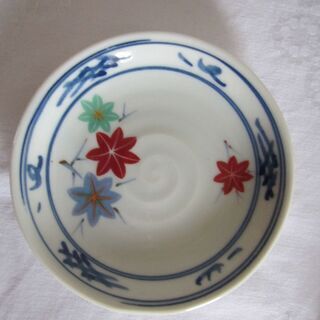 美濃焼 赤絵 茶器 2客 手塩皿2 の画像