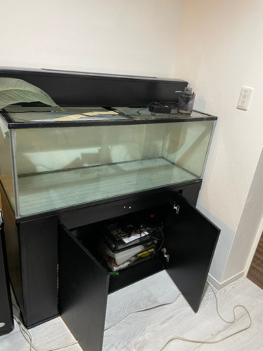 【激安】120×45×45cmガラス水槽+水槽台+その他オールセット