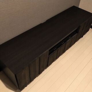 テレビボード 145cm ウッドテイスト 木目の画像