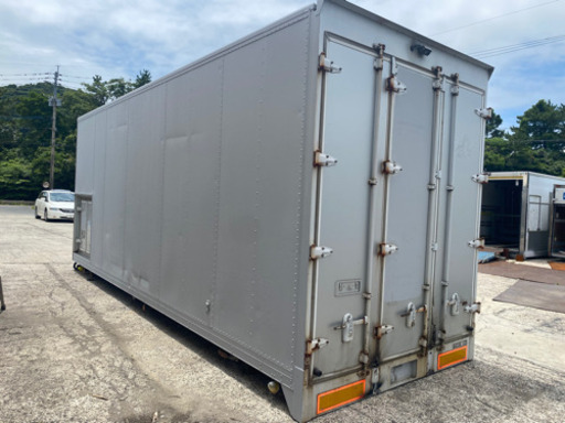 ⚠️引き取り限定⚠️ NO.516 アルミバン 4ｔ 車 アルミ 箱 バイク 倉庫 トラック コンテナ 米 保管庫 物置 DIY