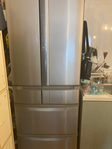 日立 HITACHI 6ドア冷凍冷蔵庫 R-SF570CM(SH) 565L 2013年製 フレンチドア 観音開き 自動製氷 真空チルドSF