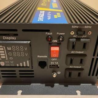 純正弦波 カー インバーター  DC / AC  12V → 100V  1000wの画像