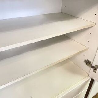 【リサイクルストアスターズ城西店】食器棚 ホワイトの画像