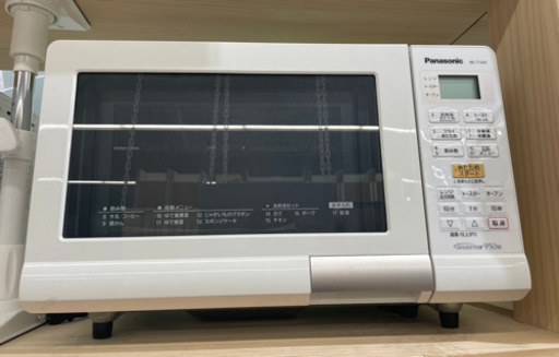 GM585　オーブンレンジ　Panasonic　2018年　NE-T15A1-W　ターンテーブル オーブン　電子レンジ　パナソニック　当社配達：6か月保証　お持ち帰り：1週間保証　リサイクルショップ　ケイラック朝霞田島店　ケイラック　埼玉県　朝霞市　田島　和光市　志木市　新座市　富士見市　ふじみ野市　三芳町　戸田市　蕨市　さいたま市(岩槻以外)　川越市　所沢市　上尾市　東京都　板橋区　練馬区　清瀬市