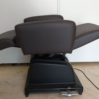 ビューティーガレージ　電動シャンプーチェア ALVIN-Sofa【レッグレスト連動タイプ】ダークブラウンの画像