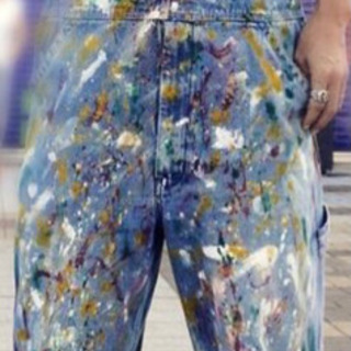 売切れました！★ ビンテージ BIG SMITH ビッグスミス  USA古着 オーバーオール W32 デニムつなぎ 自作ペイント ★ の画像