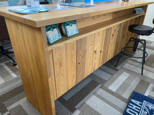 値段下げました！カウンターテーブル(無印5段2列ラック加工)