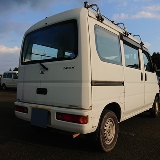 働くくるま軽バン入りました！分割払い可‼️車検2年付き！【名変代込み】車内広い！人気のホンダ アクティバン☆両側スライドドア☆ルーフキャリア付き☆ドラレコ付き！そのまま乗って帰れます。の画像