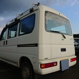 働くくるま軽バン入りました！分割払い可‼️車検2年付き！【名変代込み】車内広い！人気のホンダ アクティバン☆両側スライドドア☆ルーフキャリア付き☆ドラレコ付き！そのまま乗って帰れます。の画像