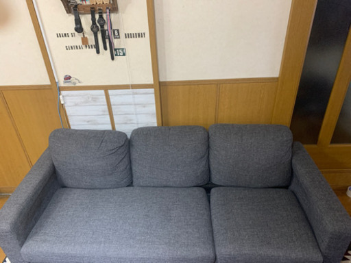 3人がけソファ　値下げ交渉受けます！ 7,400円