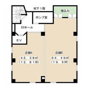 ★貸店舗・事務所★堺東駅３分　Ｂ１階１０６．８７㎡　重飲食一部可...