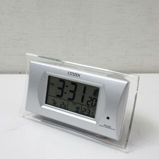 jtp-0312　CITIZEN　電波　ソーラー　置時計　目覚ま...