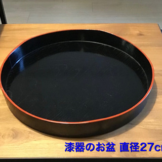 【中古】漆器のお盆の画像