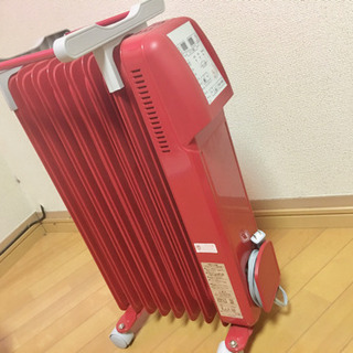 珍しい赤いオイルヒーター