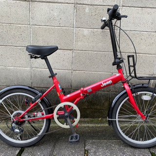 【折りたたみ自転車】JEEP製❗️ 20インチ 6段変速付き　サ...