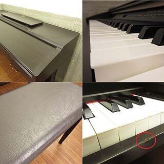 ss2608【中古】　ヤマハ　電子ピアノ　クラビノーバ　CLP-120　ダークブラウン　YAMAHA　Clavinova　デジタルピアノ　こげ茶　椅子付き　88鍵盤　ニューダークローズウッド調　ペダル付　鍵盤楽器の画像