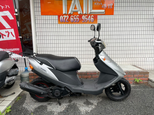 ★10万円　アドレスV125 納車整備済み、自賠責1年付き！セル1 実働車★スズキ　アドレス　125 小型　スクーター
